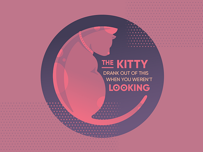 My Cat is a Jerk cat coaster illustration kitty sticker mule typography vector vector illustration