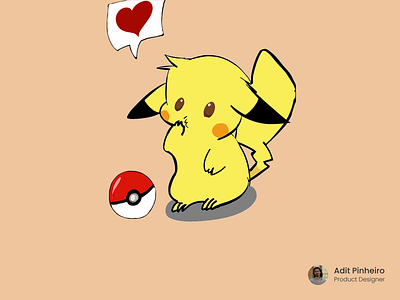 Inspired Sketches 01 : Kawaii Pikachu design digital art graphic design illustration ipad pokemon sketch