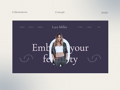 Main screen concept | Fashion design e commerce e shop fashion landingpage minimal online shop online store website