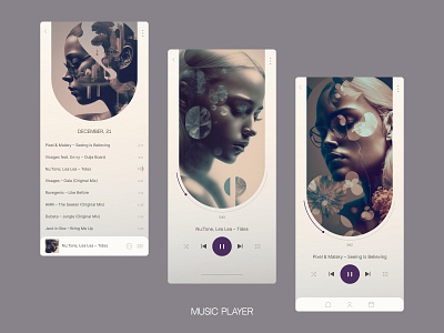 Daily playlist | Mobile App concept