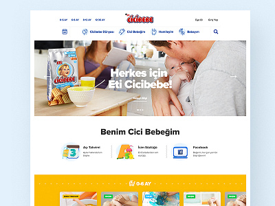 HomePage — 👶 Eti Cicibebe concept content home page interaction ui ux web web site