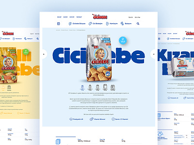Product Page's — 👶 Eti Cicibebe concept content home page interaction ui ux web web site