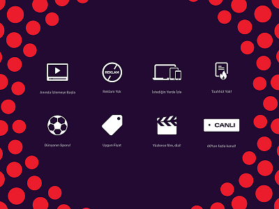 DigiturkPlay — Icons clean icon set illustration minimal ui ux vector