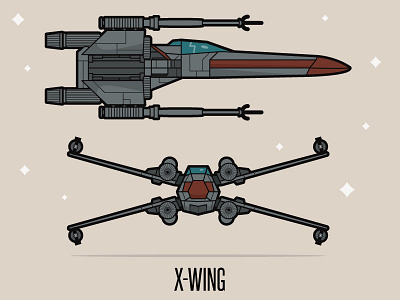 X Wing icon illustration rebel alliance star wars vector x wing