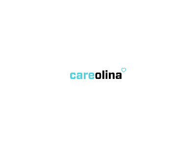 Careolina word mark care design heart logo vector word mark