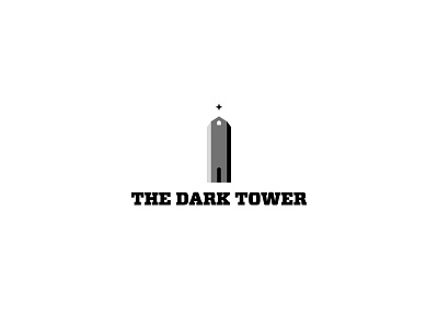 The Dark Tower dark tower design fantasy fiction logo stephen king type vector