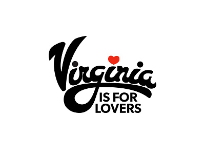 Virginia Is For Lovers black branding design graphic logo type typography virginia white wordmark