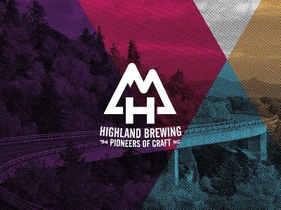 Highland Brewing Logo Redesign asheville branding design logo mark north carolina redesign