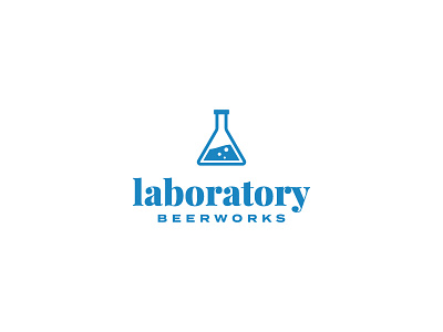 Laboratory Beerworks Logo beer beverage branding craft beer design packaging