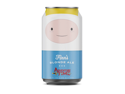 Adventure Time: Finn's Blonde Ale beer beverage branding craft beer design packaging
