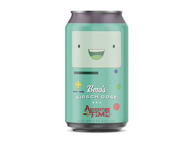 Adventure Time: BMO's Kirsch Gose beer beverage branding craft beer design packaging