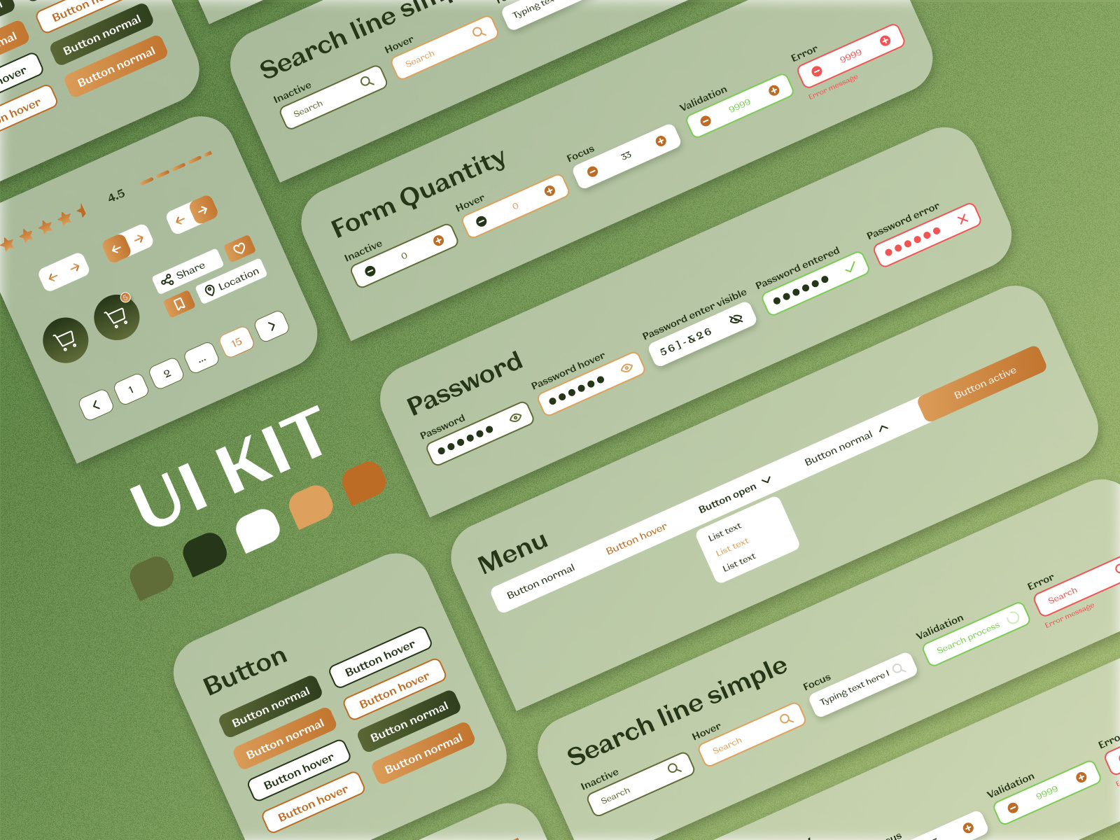 ui kit by Anastasiia | UI/UX on Dribbble