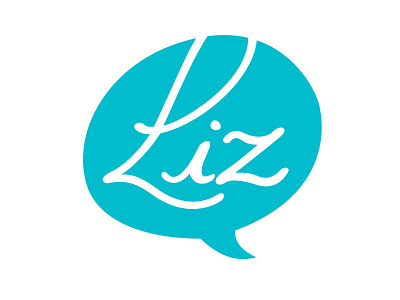 Liz Icon branding hand lettering lettering logo design