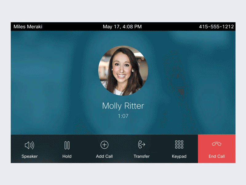 Call on Hold phone ui ux
