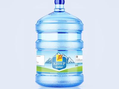 20 Litre Water Bottle Label Design graphic design label design labels and packaging