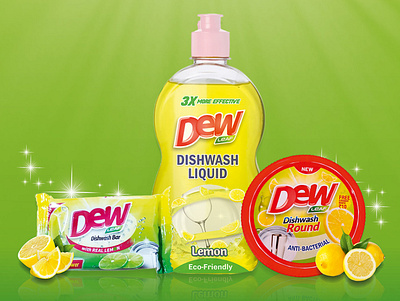 Dishwash Liquid, Dishwash Bar, Dishwash Round Labels & Packaging graphic design label design labels and packaging packaging design