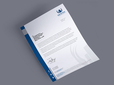 Moosa Group Letterhead branding corporate identity graphic design letterhead logo