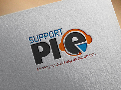 Support Pie Logo branding graphic design logo