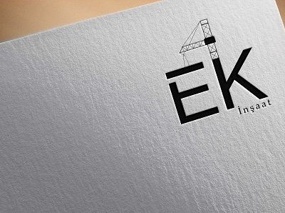 Logo Mockup EK Building app art branding design graphic design icon logo type typography vector