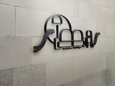 Simaş Sadeler Mobilya - 3D Wall Logo MockUp app art branding design graphic design logo typography vector