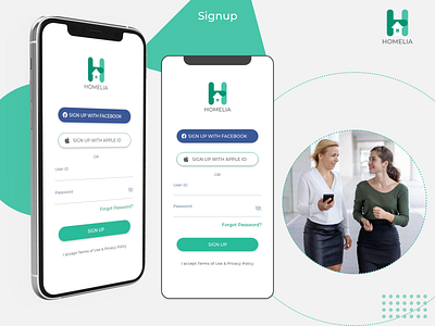 Home Rental Marketplace - Homelia Sign In/ Log In screen figma login form login page login screen mobile app mobile apps property property marketing real estate realestate sign in signing signup