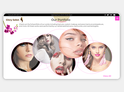 Glory Salon app design beauty beauty app salon uidesign uiux userexperience userinterface web web app web design webdesign