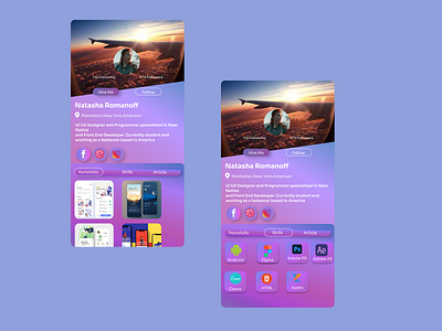 Portofolio App ui