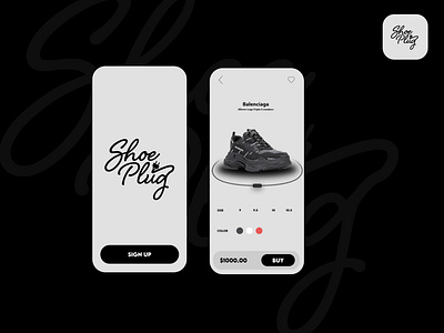 "Shoe Plug" Concept Mobile app 3d digital art graphic design mobile app photoshop shoes ui