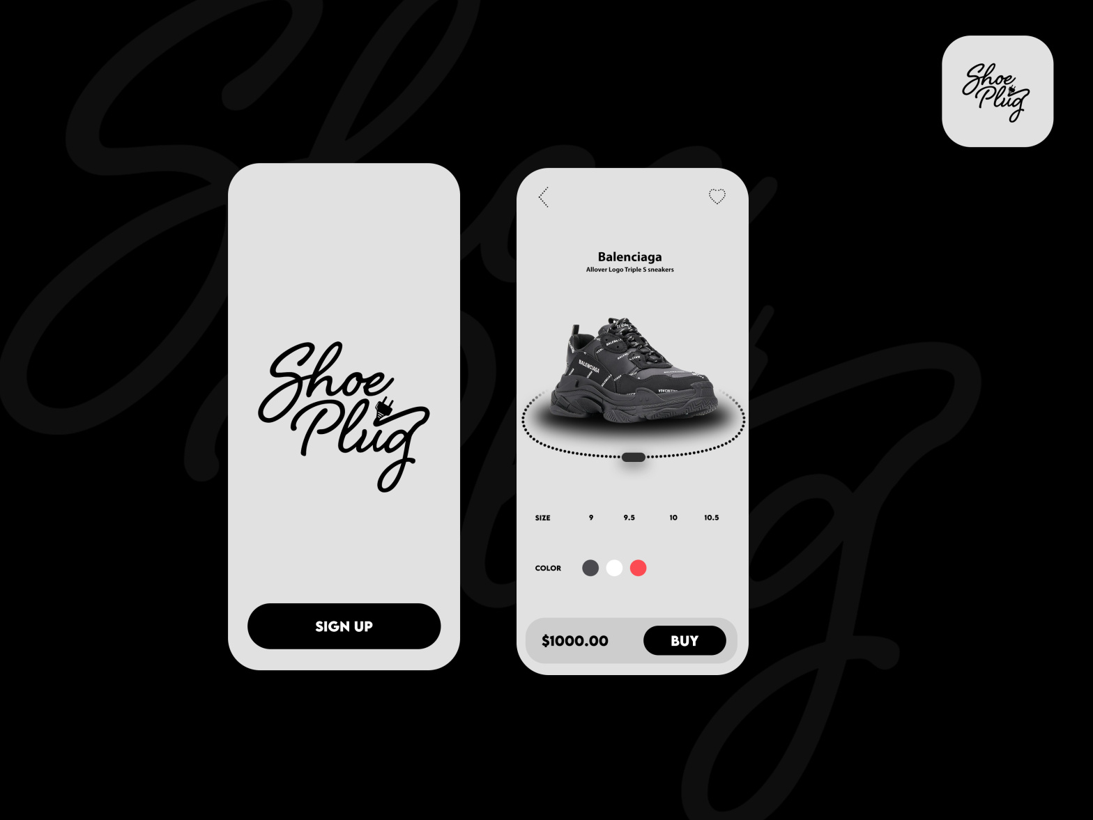 "Shoe Plug" Concept Mobile app by Alexander Bass on Dribbble