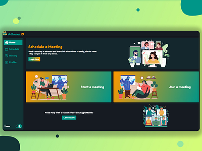 Web App Of Adherer Meeting Scheduling.