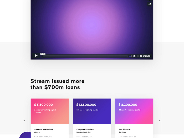 Stream landing page by SOER on Dribbble