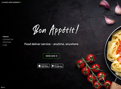 Food Delivery Service adobexd design food photoshop ui ux web