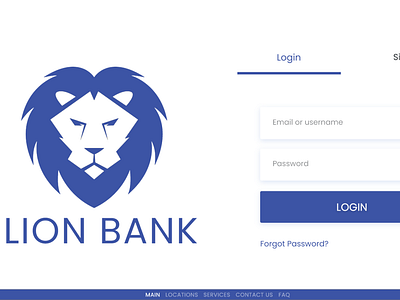 Lion Bank - Banking design