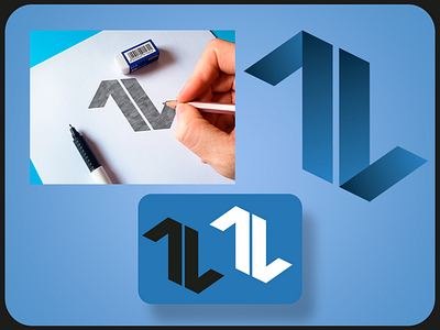 7L - Logo design branding design icon logo logo design logodesign logotipo logotype monogram logo typography