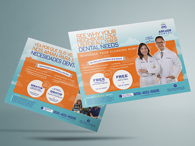 Dental Postcard for Dental Needs ads banner advertisement advertising branding dental dentist postcard design