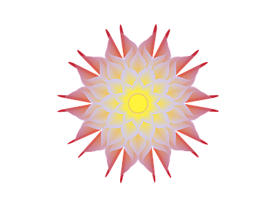 Flower from a star. blend bloat flower illustrator pucker star zig zag