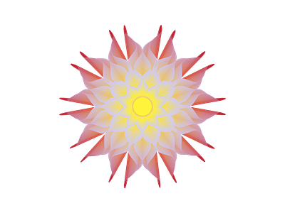 Flower from a star. blend bloat flower illustrator pucker star zig zag