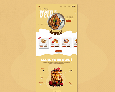 Waffle Me Up! appdesign application ui uiux uiuxdesign userexperience userinterface userinterfacedesign ux webdesign website websitedesign
