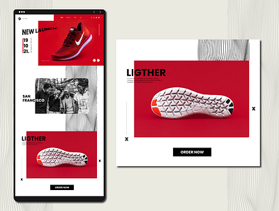 Website Design Shoe Launch appdesign application ui uiux uiuxdesign userexperience userinterface userinterfacedesign ux webdesign website websitedesign