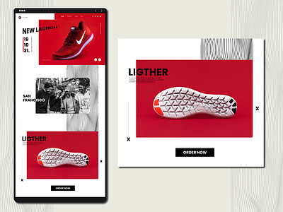 Website Design Shoe Launch