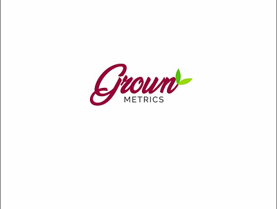 Grown Metrics graphicdesign logo logodesign minimalist minimalist logo modern logo