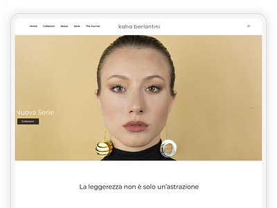 Homepage - Italian Jewelry Designer Project ui ui ux ui design uidesign uiux website website builder website concept website design websites
