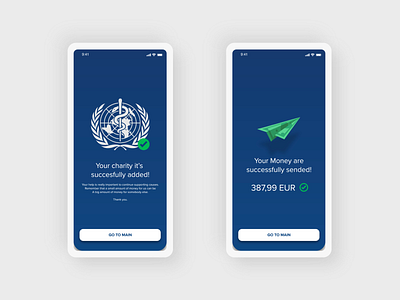 Success Pages - AirPay Money Transfer App Project