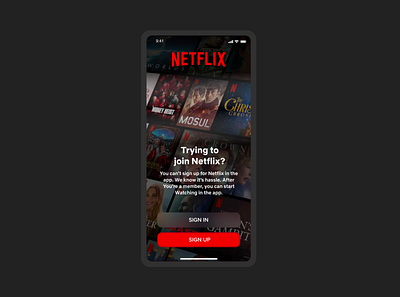 Netflix Sign In - DailyUI #001 daily daily 100 challenge daily ui dailyui dailyuichallenge flat netflix redesign redesign concept redesigned ui ui ux ui design uidesign uiux