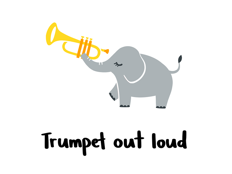 Trumpet out loud by Rose Marie Tan on Dribbble