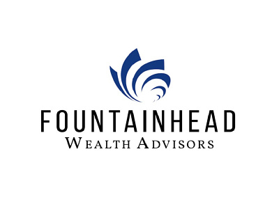 Fountainhead Wealth art branding design illustration illustrator logo logotype minimal typography vector