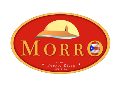 Morro Puerto Rican Cuisine art branding design icon illustration illustrator logo logotype typography vector
