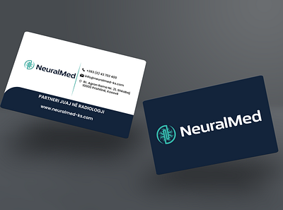 Business Cards - NeuralMed branding business card design elegent graphic design