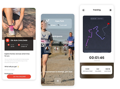 Running App Mobile UI Design app design branding design graphic design landing page mobile ui mobile ux typography ui uiux ux website