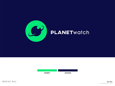 PLANET WATCH branding logo planet planet eye planet logo